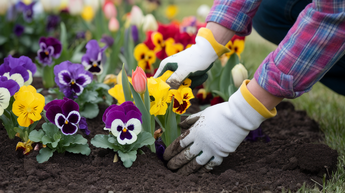 Planting Flowers and Shrubs