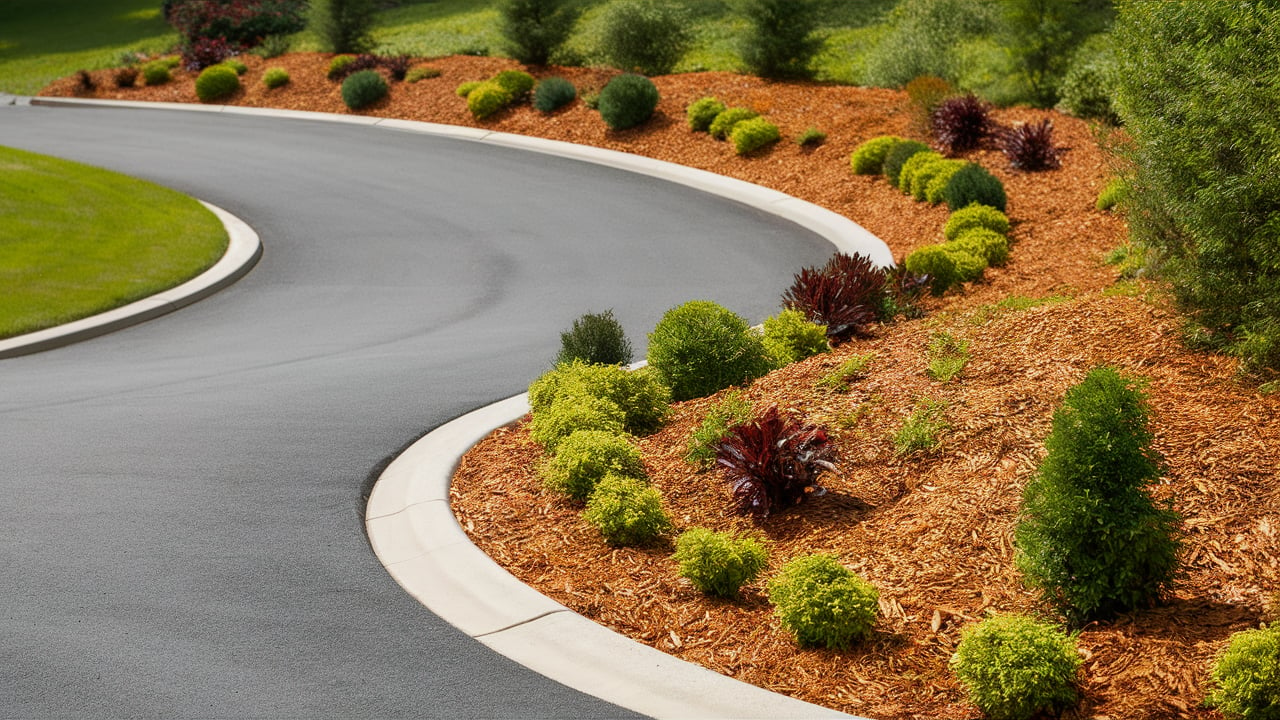 Rounded_Driveway_with_Mulch_Border