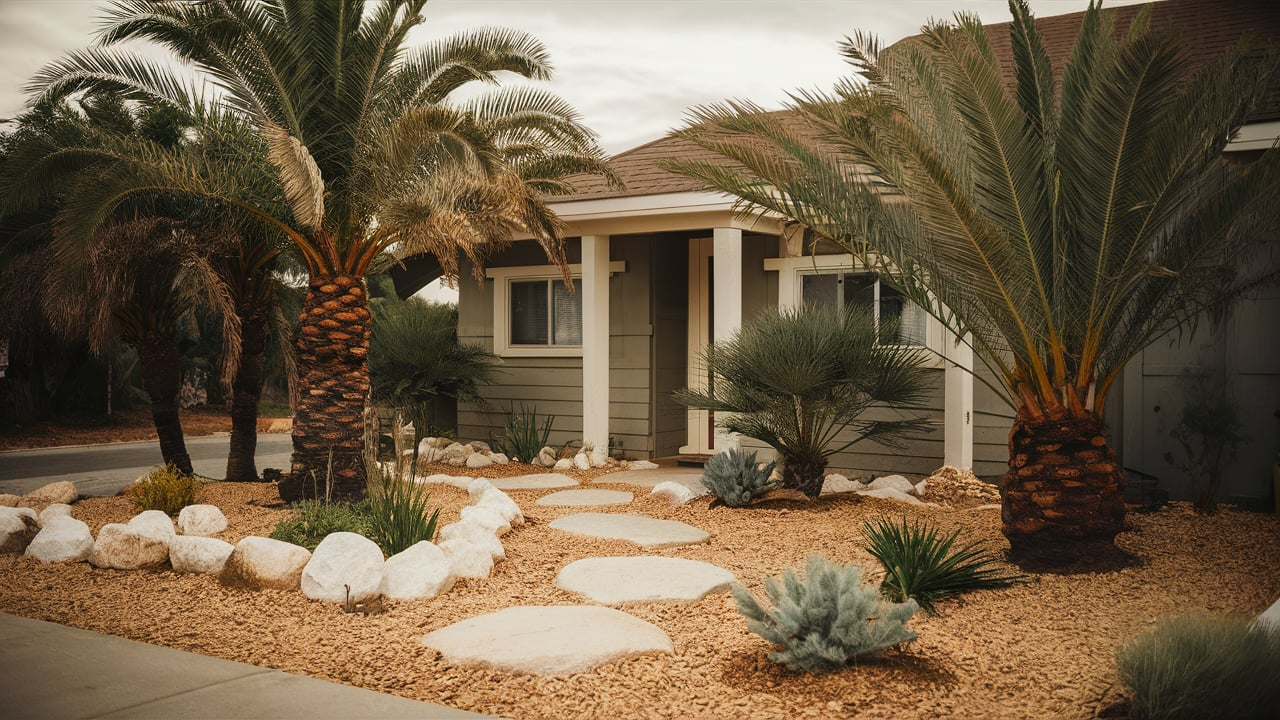 Use_Palm_Trees_in_a_Rock_Garden