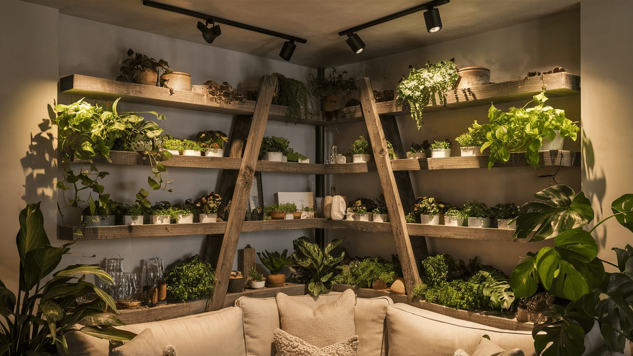 Use_a_Wooden_Ladder_Shelf
