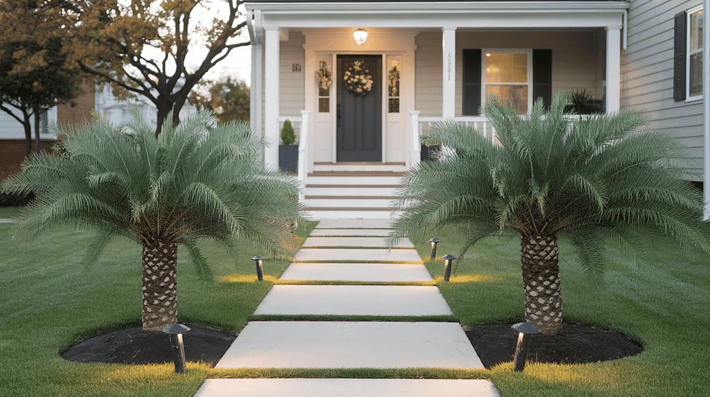 10 Creative Front Yard Palm Tree Landscape Ideas - Randy Lemmon