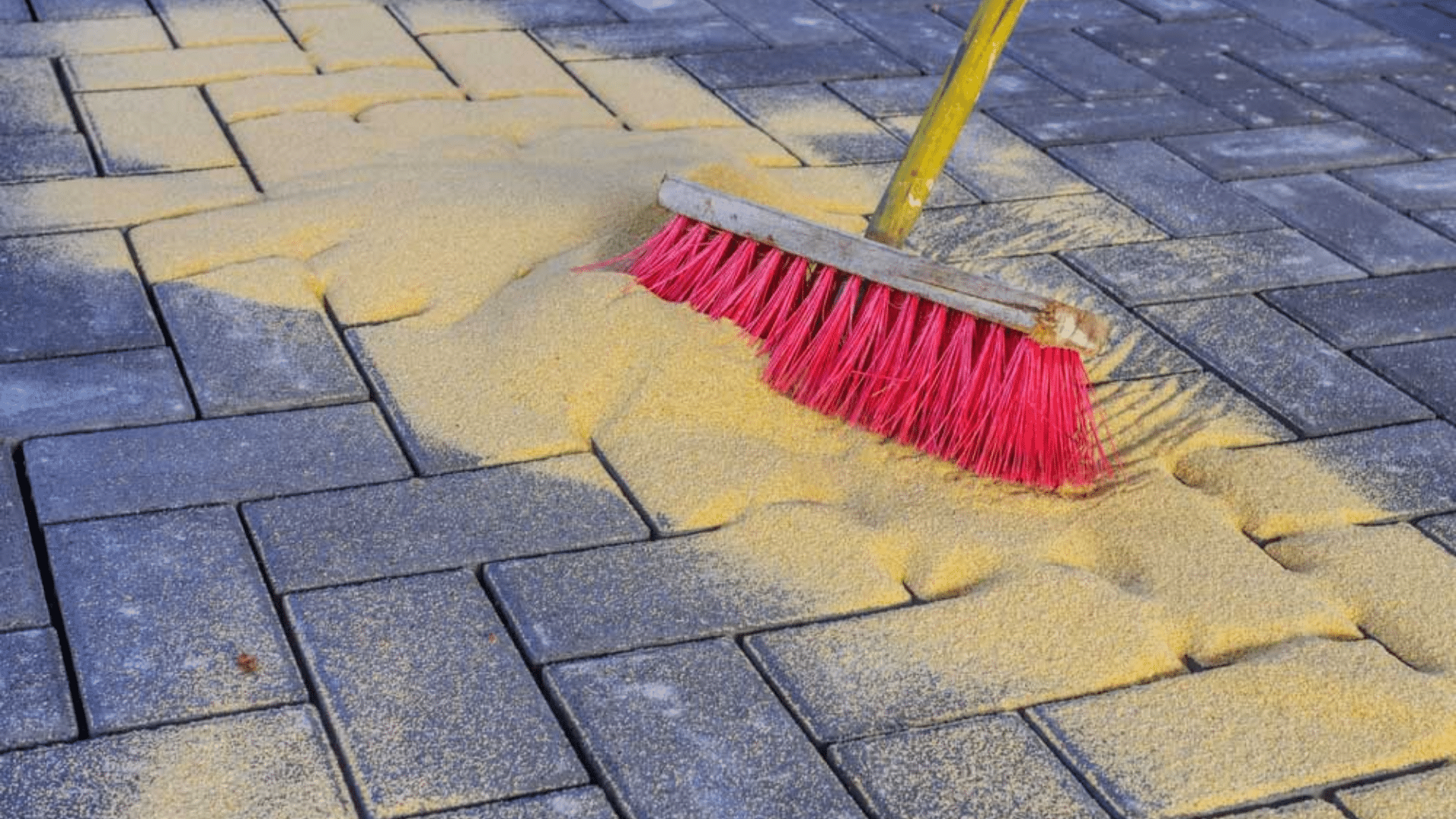 Fill Joints with Polymeric Sand