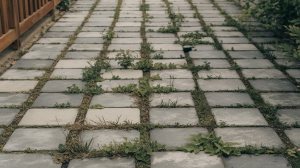 how to keep weeds out of pavers