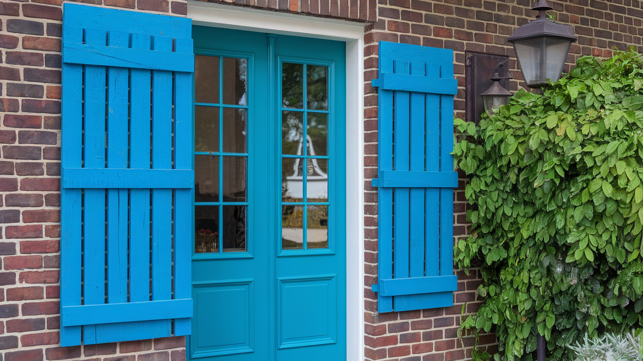 Add Window Shutters from Recycled Wood