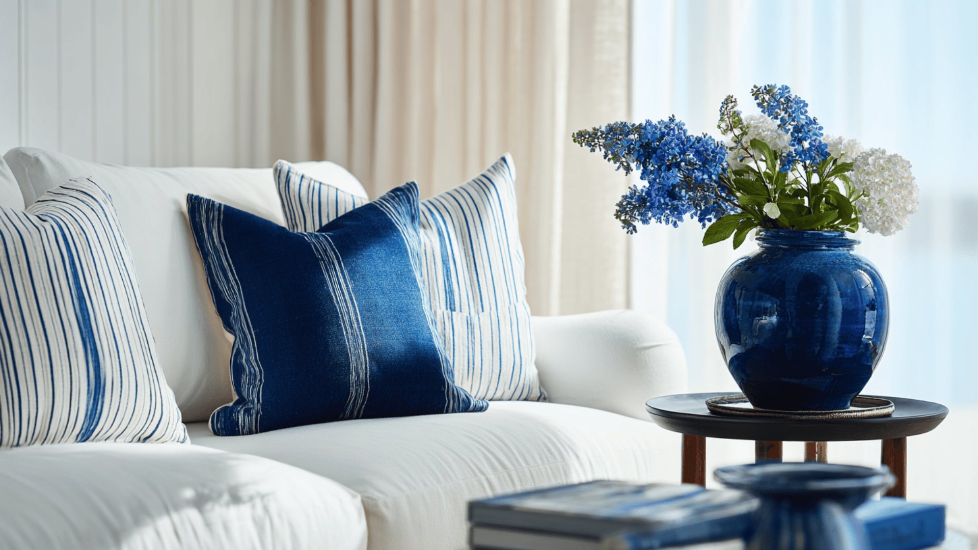 Add a Touch of Navy for Contrast