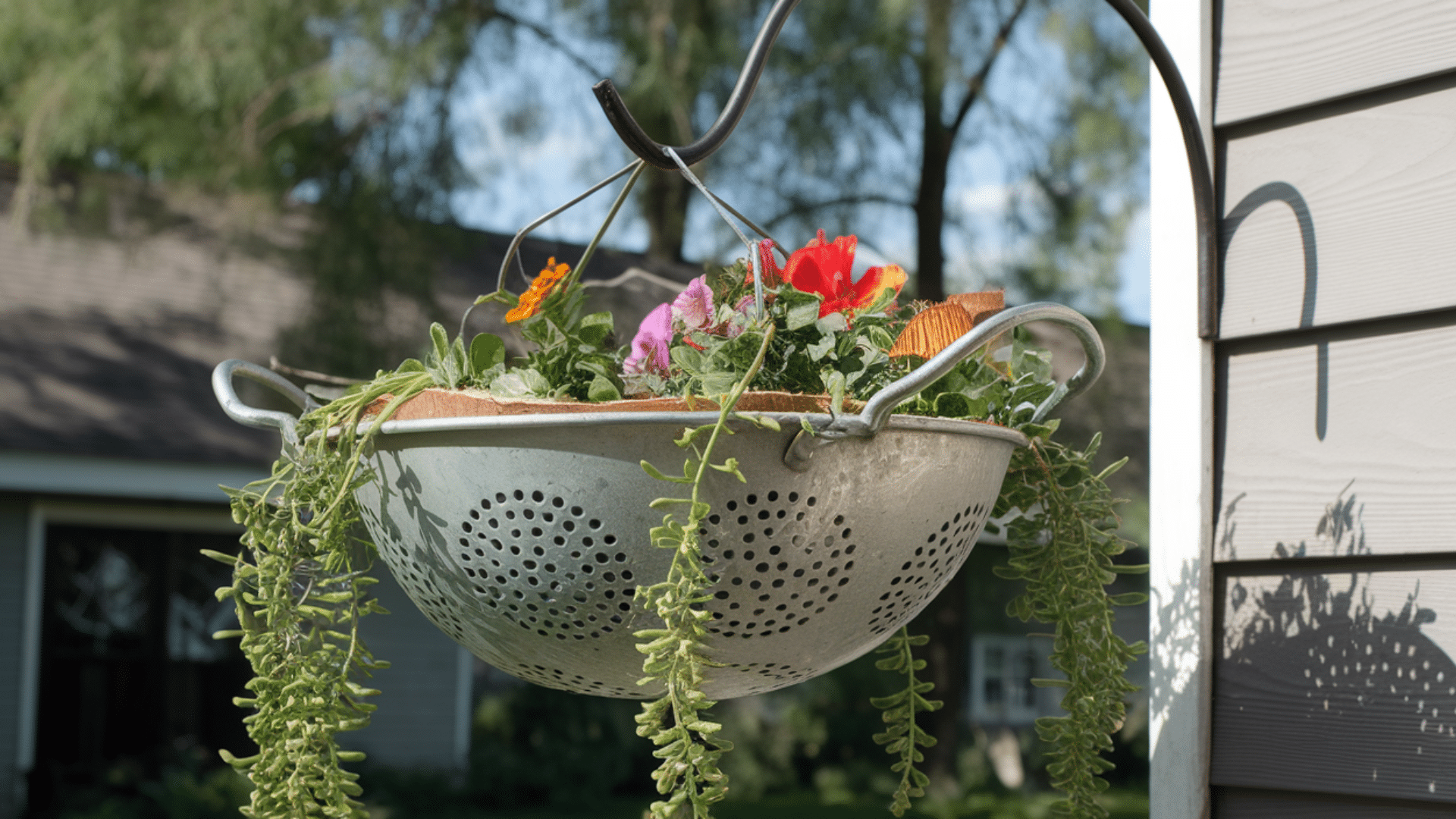 Colander Flower Pot