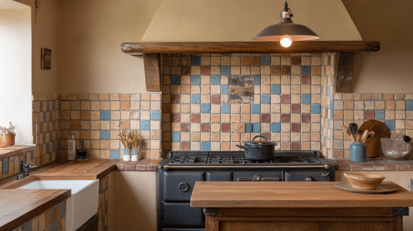 Colorful Tile Backsplash