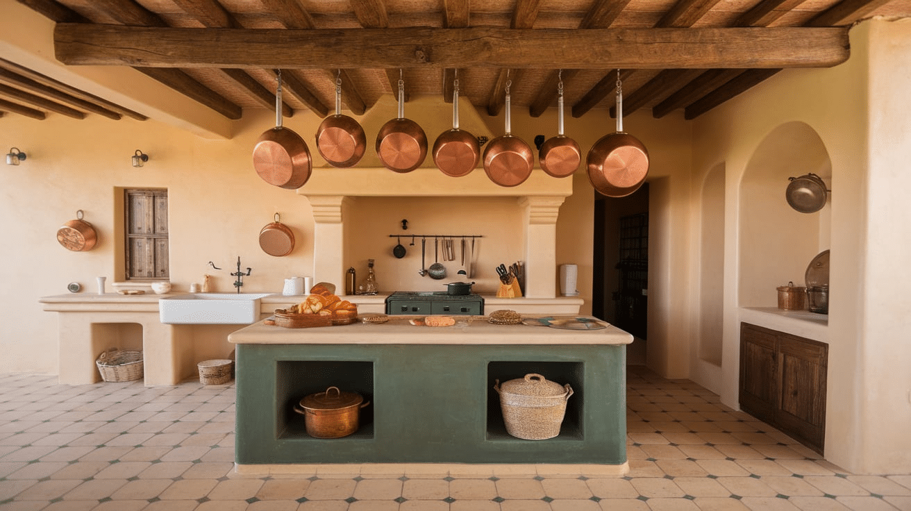 Copper Cookware on Display