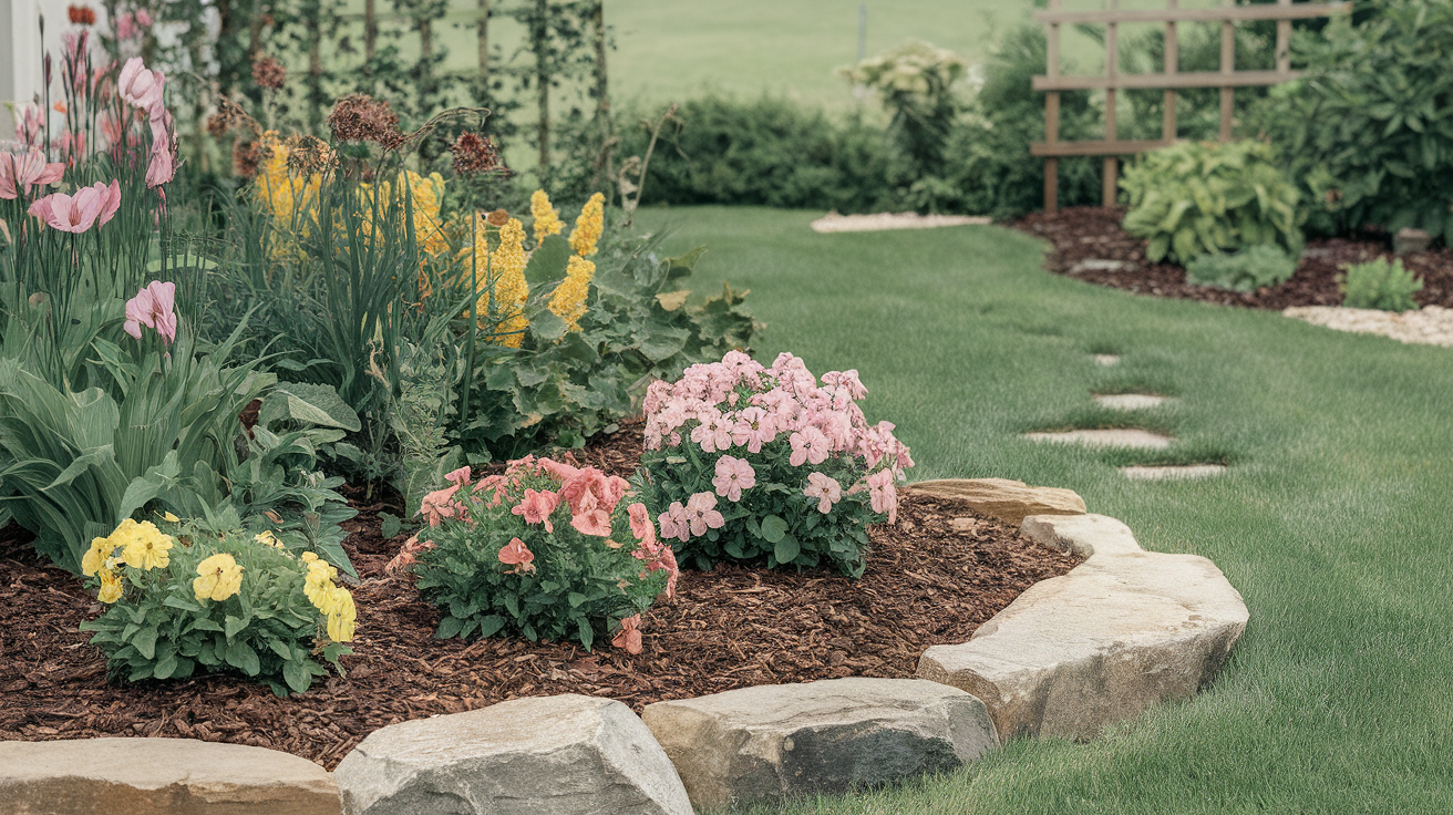 DIY Brick or Stone Edging