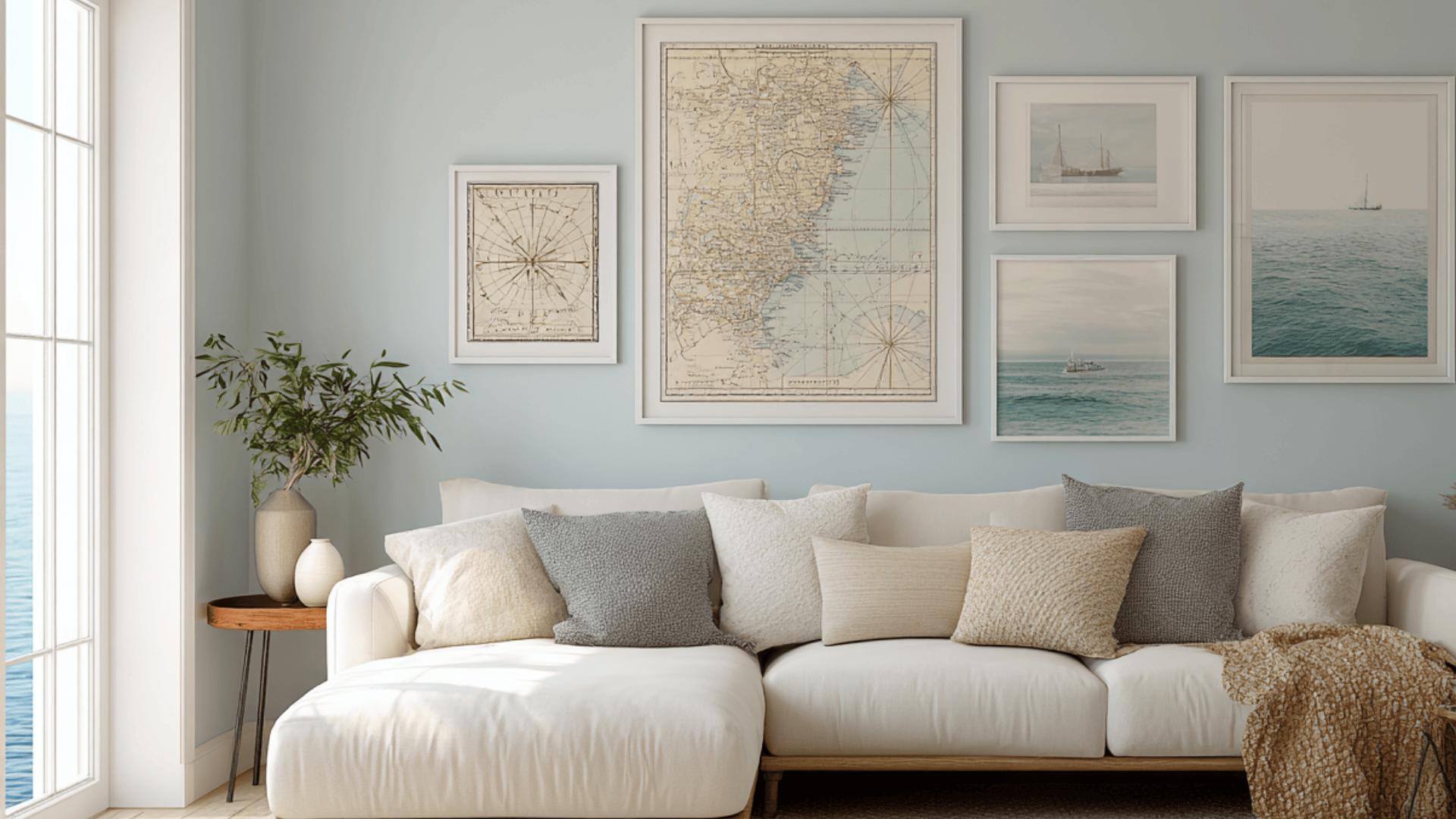 Frame Nautical Maps or Ocean Art