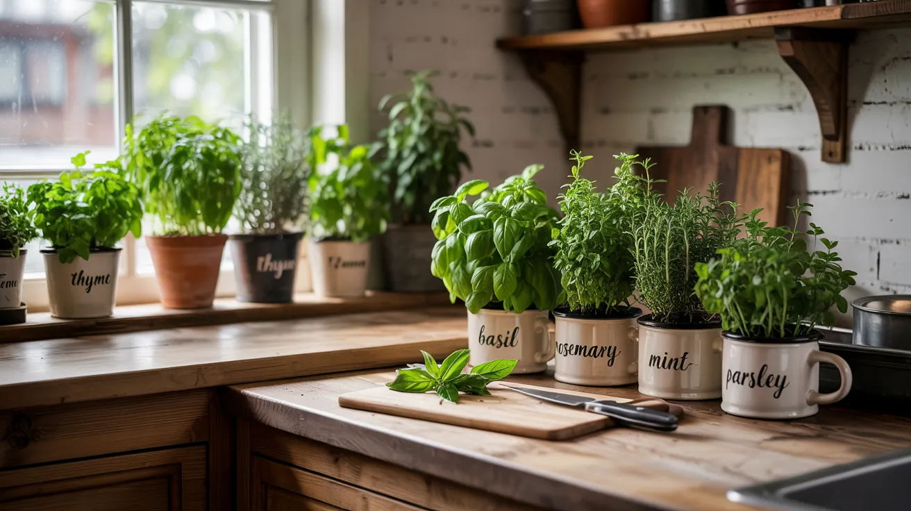 Grow Herbs Right in Your Rustic Kitchen
