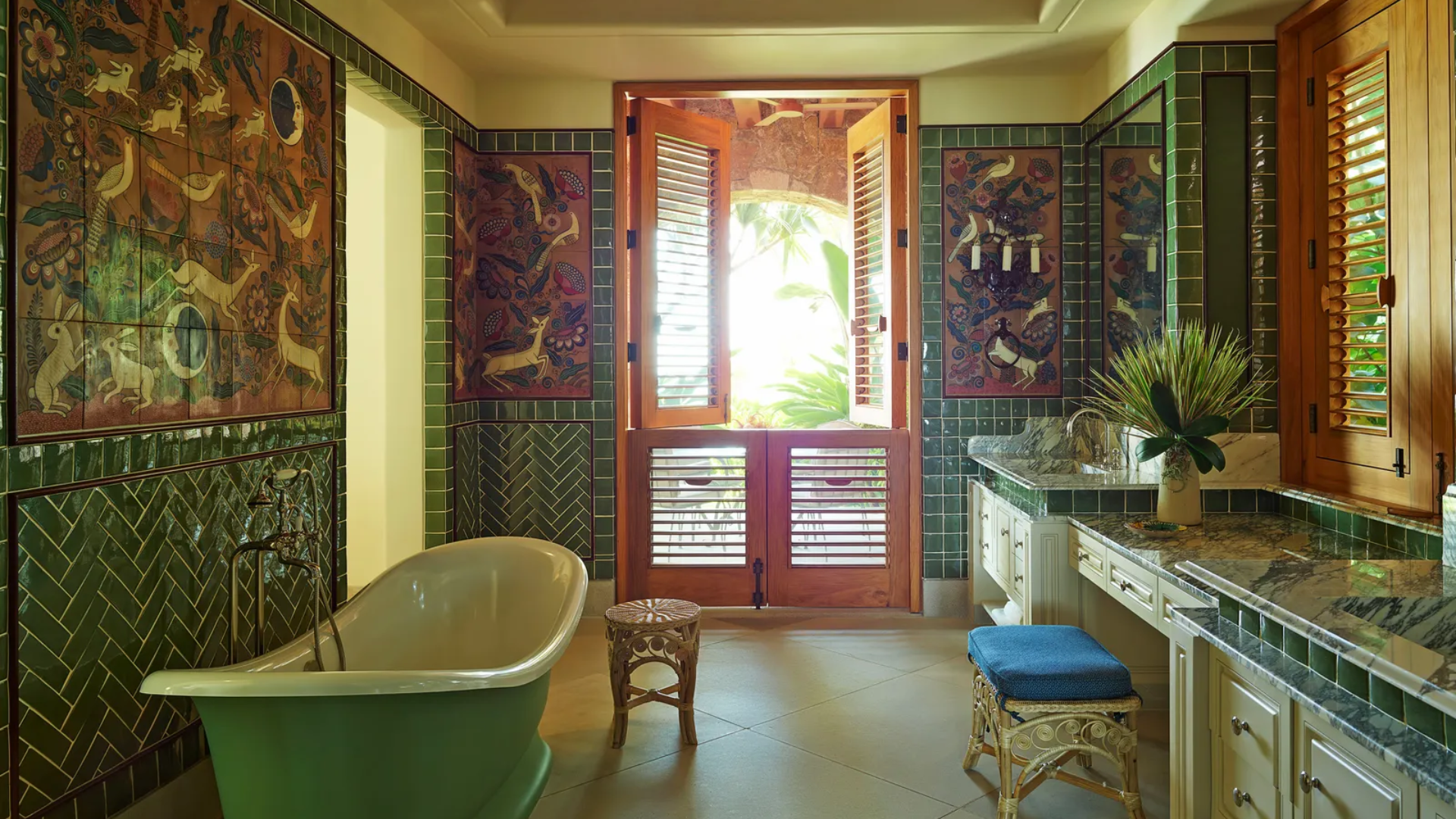 Hand-Painted Tile Murals