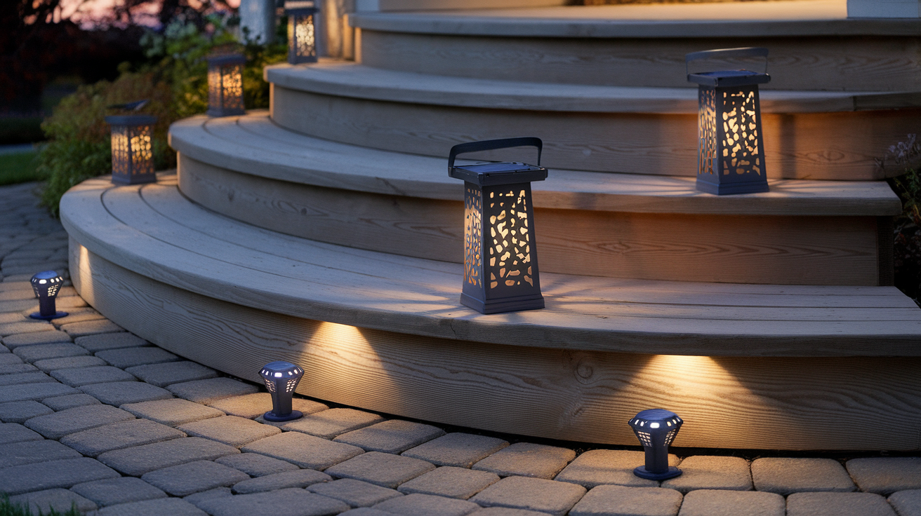 Install Simple Solar Lanterns on Steps