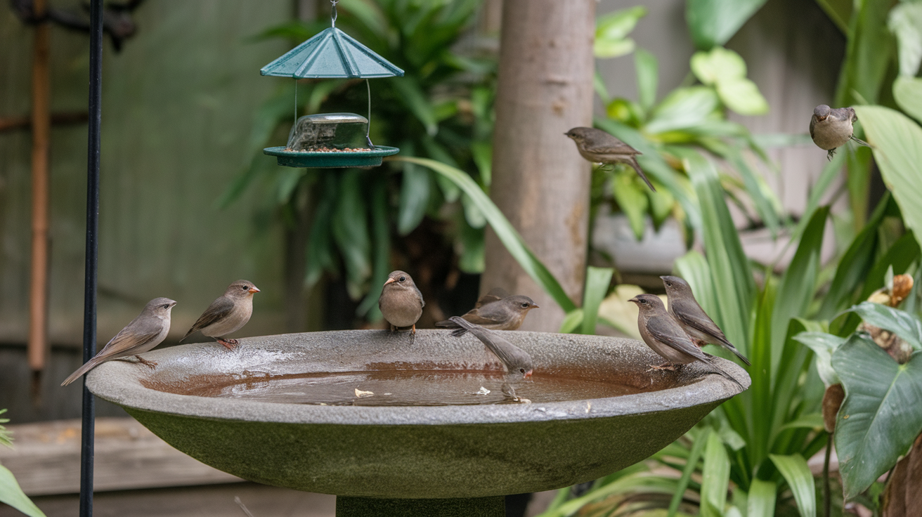 Install a Bird Bath or Feeder