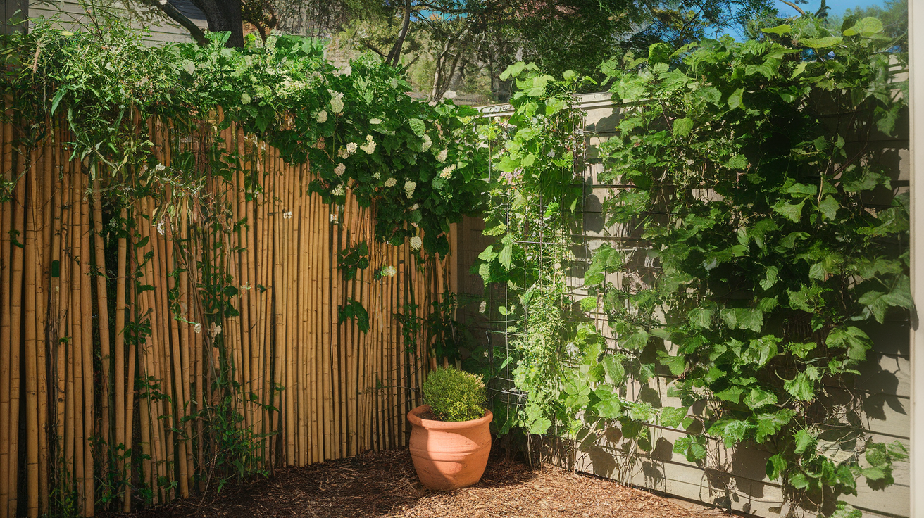 Install a Simple Bamboo Screen or Trellis