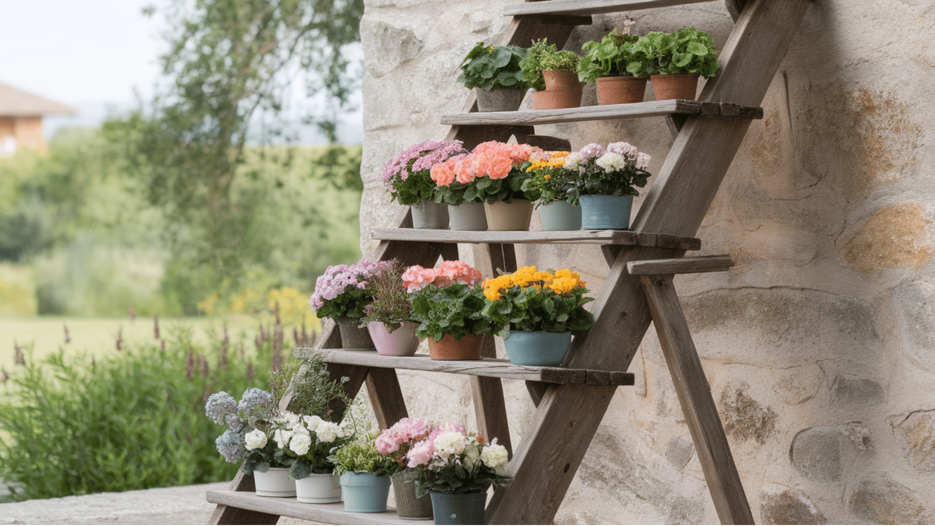 Ladder Plant Stand