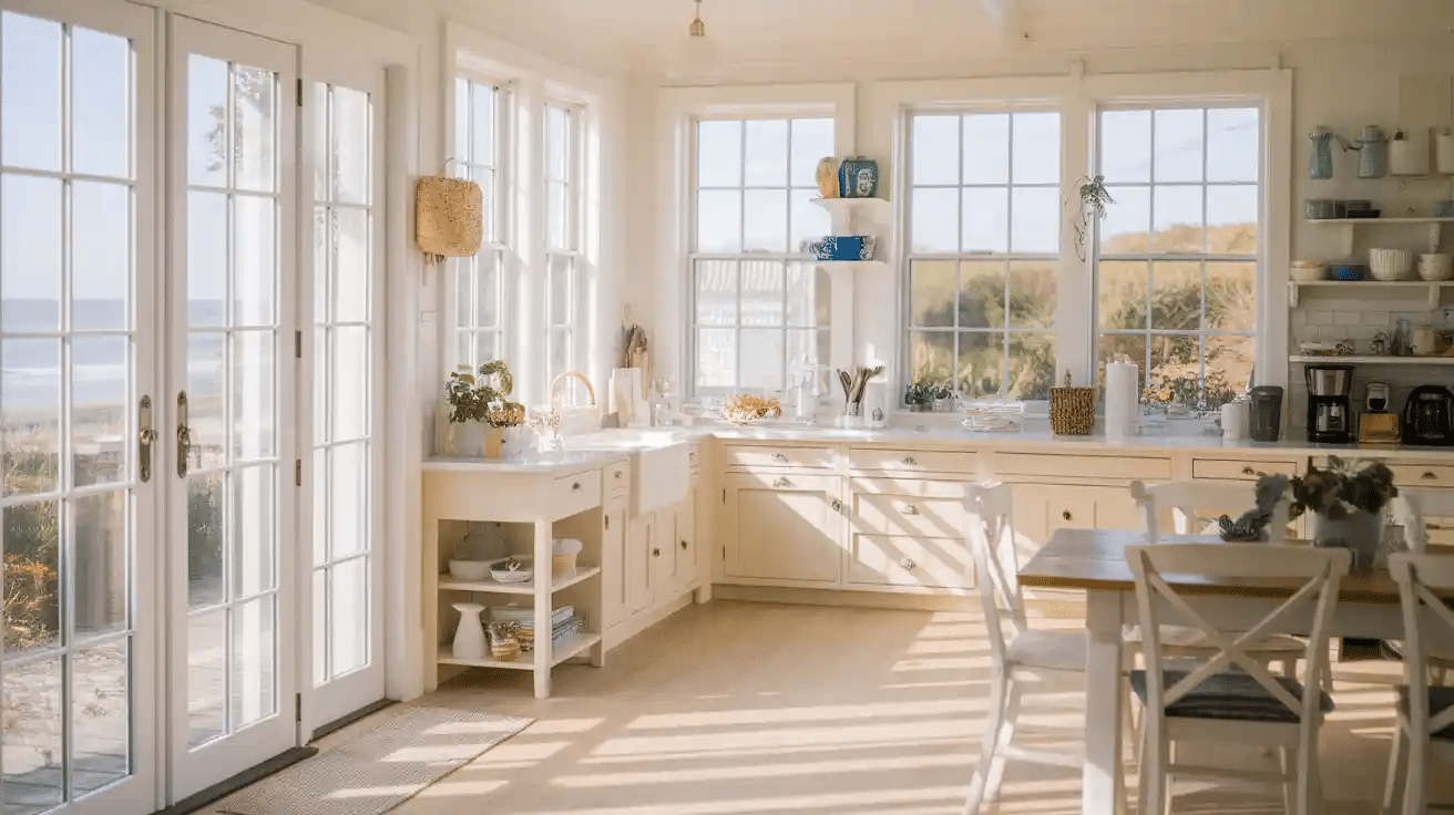 Large Windows or Glass Doors for Natural Light