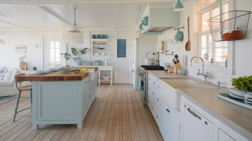 31 Modern and Natural Coastal Kitchen Design Ideas - Randy Lemmon