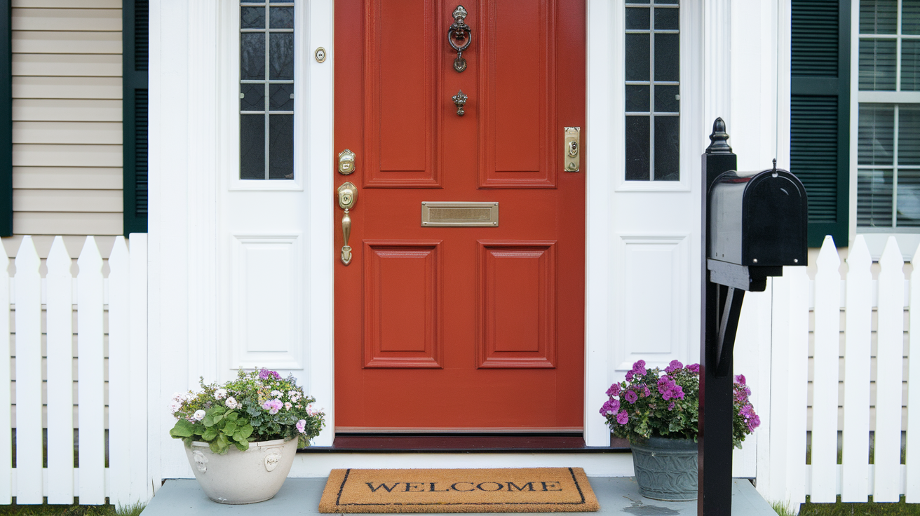 Painted Front Door or Mailbox