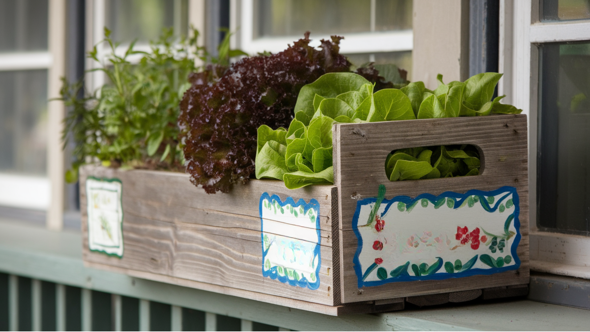 Recycled Wine Box Planter