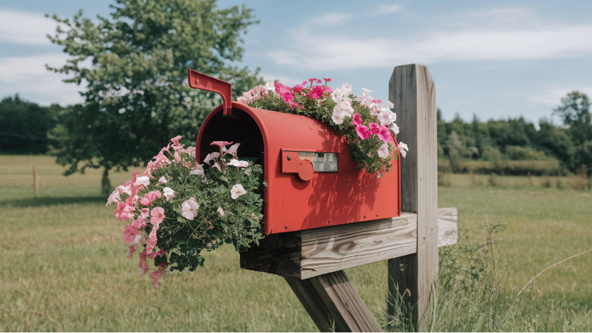 Repurposed Mailbox Planter