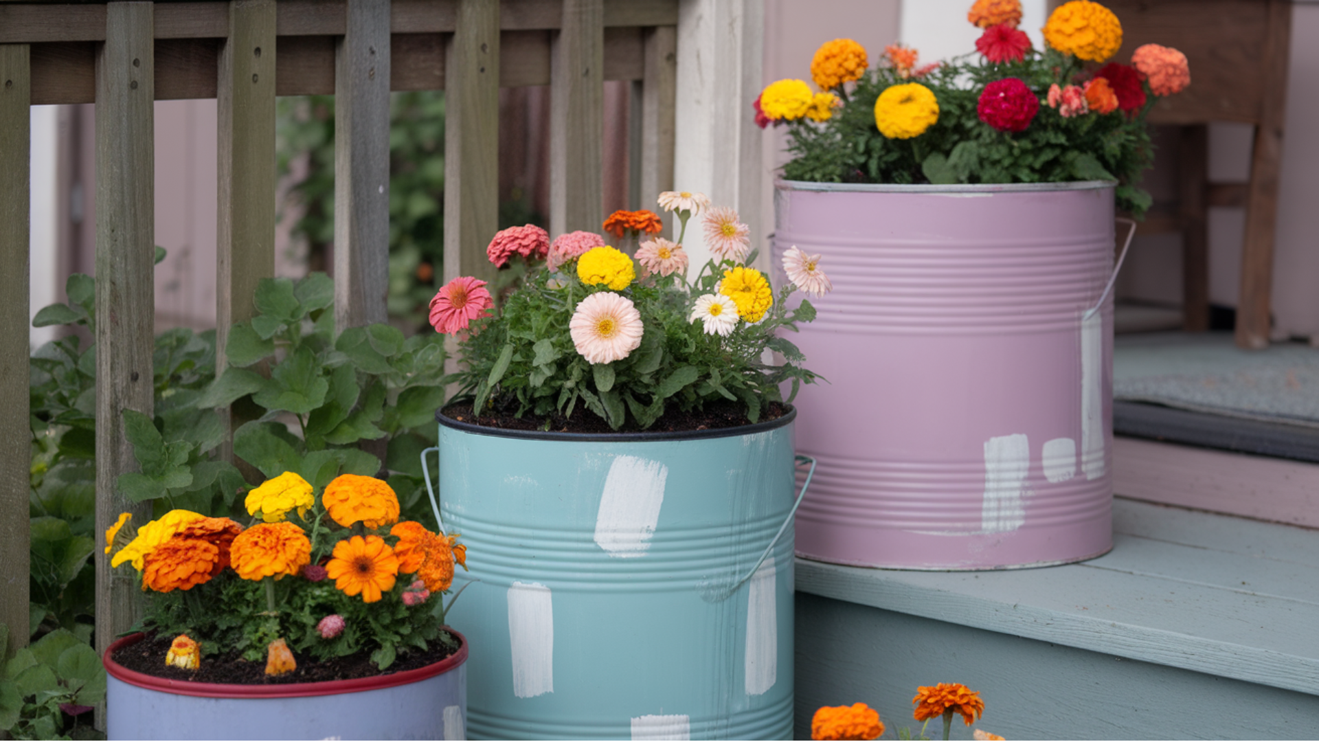 Repurposed Paint Cans