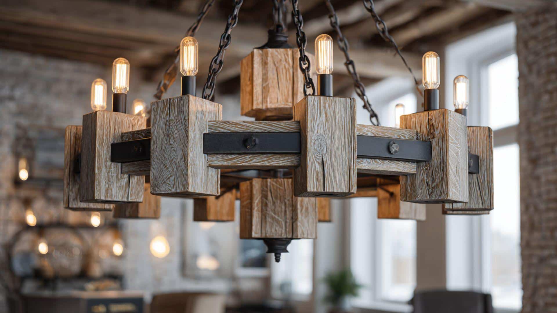 Rustic Wooden Chandeliers