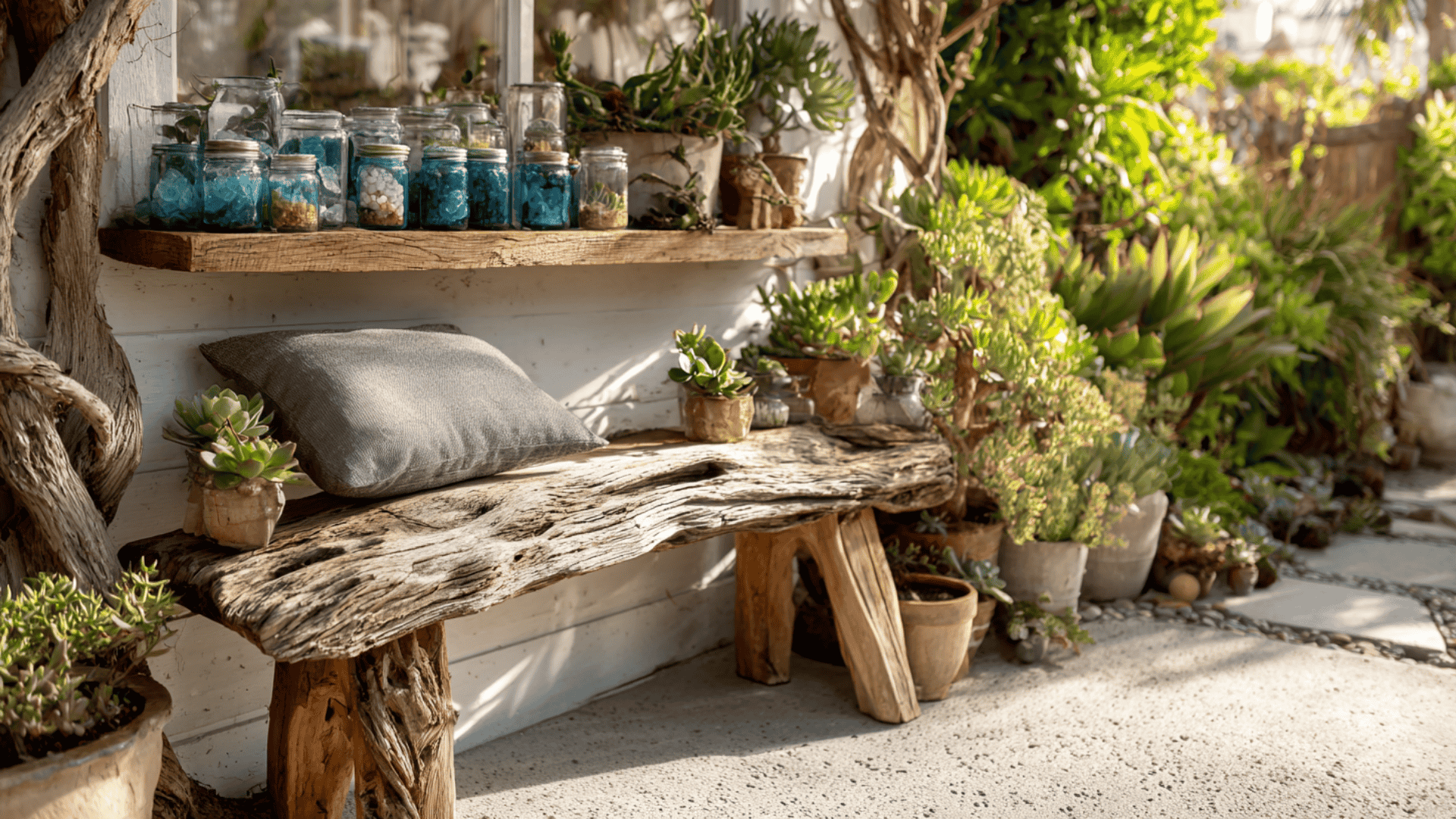 Set Up a Garden Nook with Coastal Decor