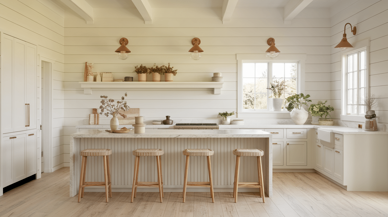 Soft Ambient Glow with Wall Sconces