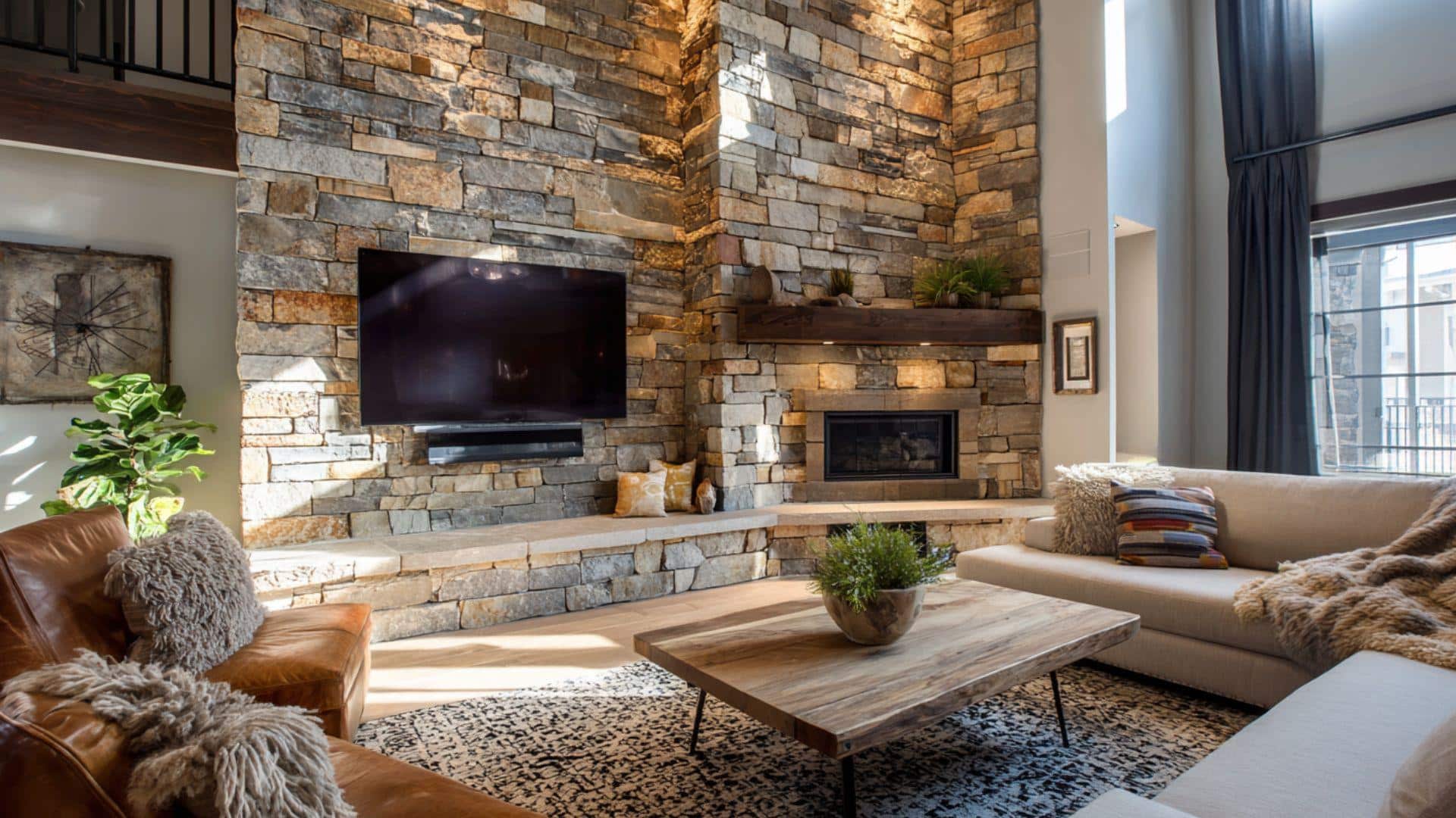 Stone Cladding on a Feature Wall