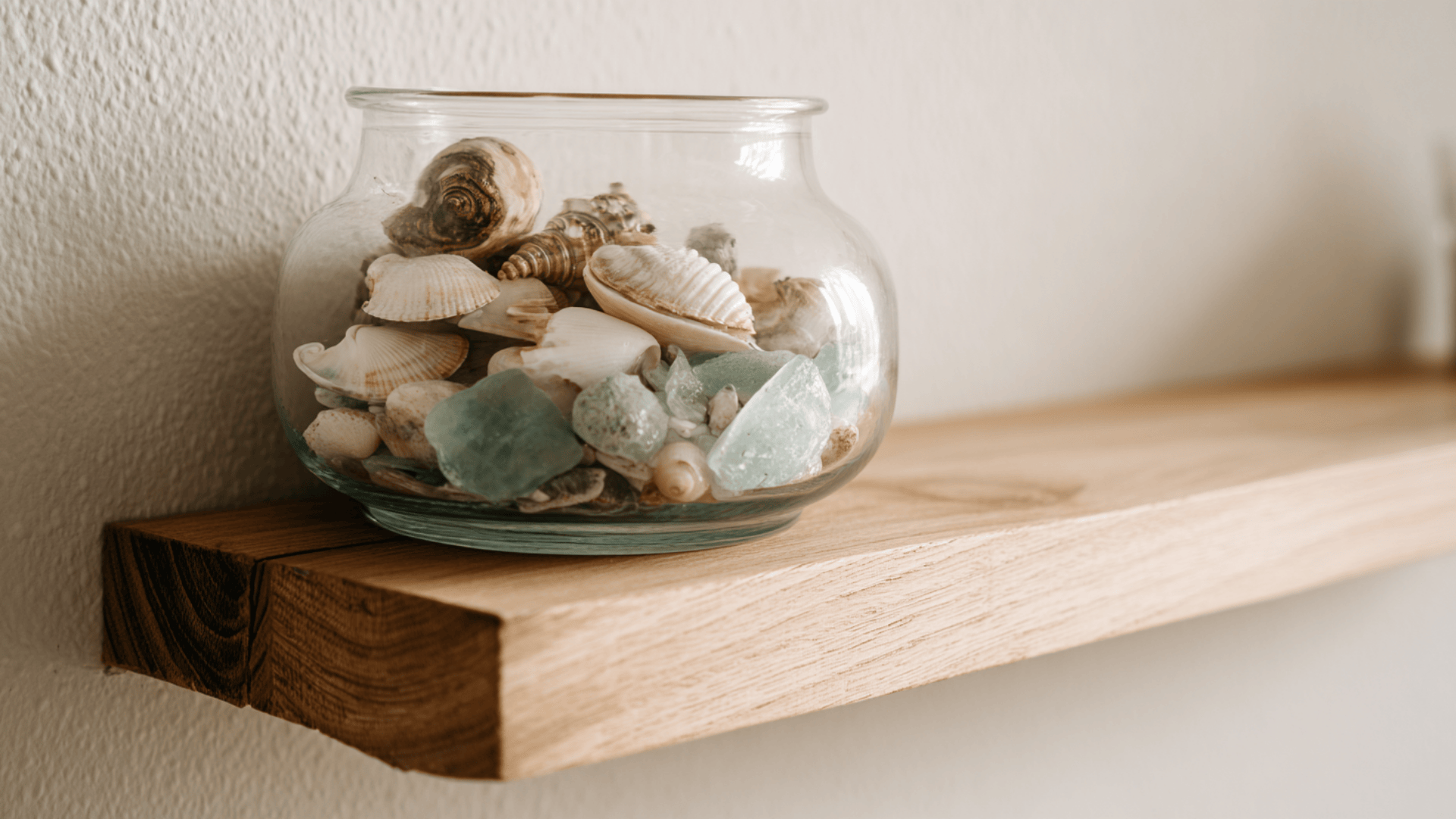 Style a Glass Vase with Shells