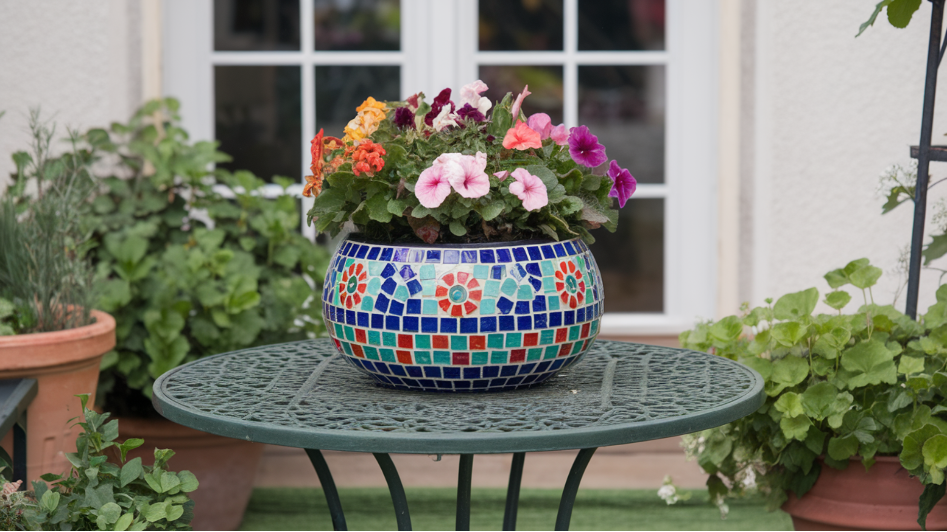 Tiled Mosaic Pot