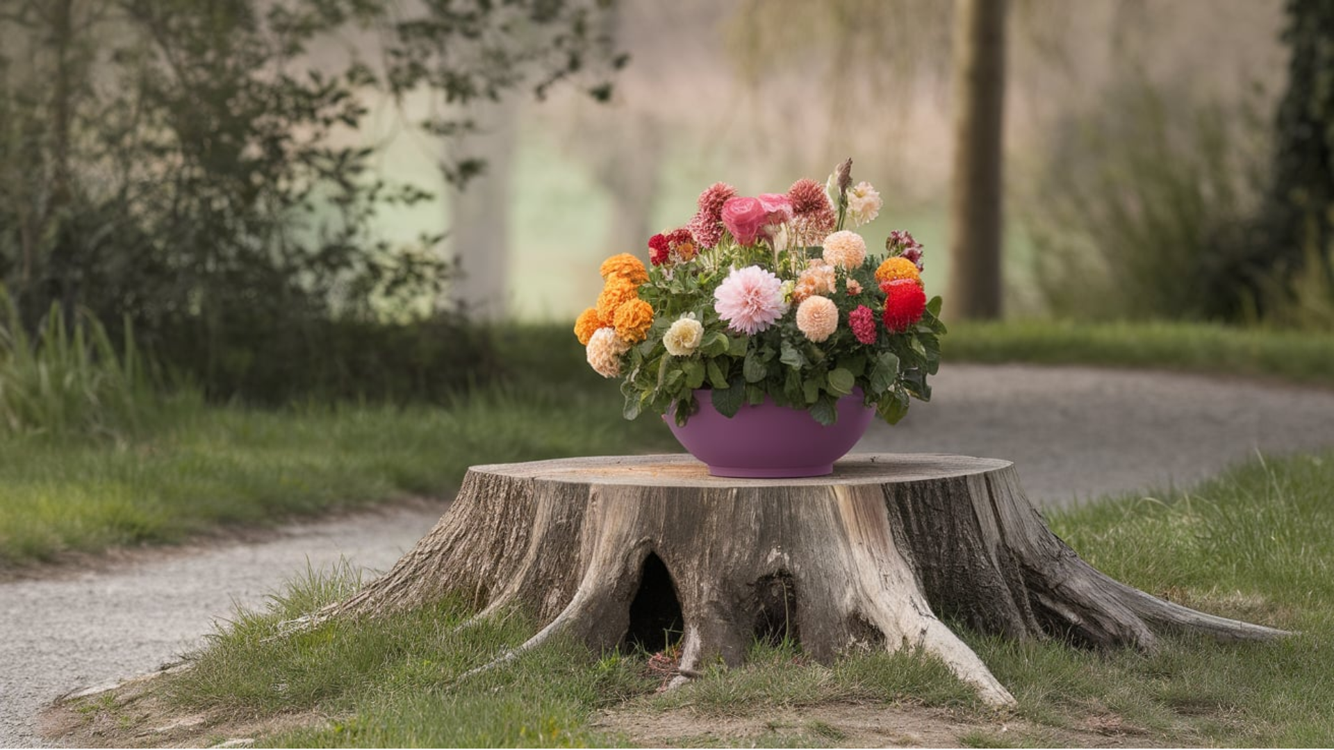 Tree Stump Pot Holder