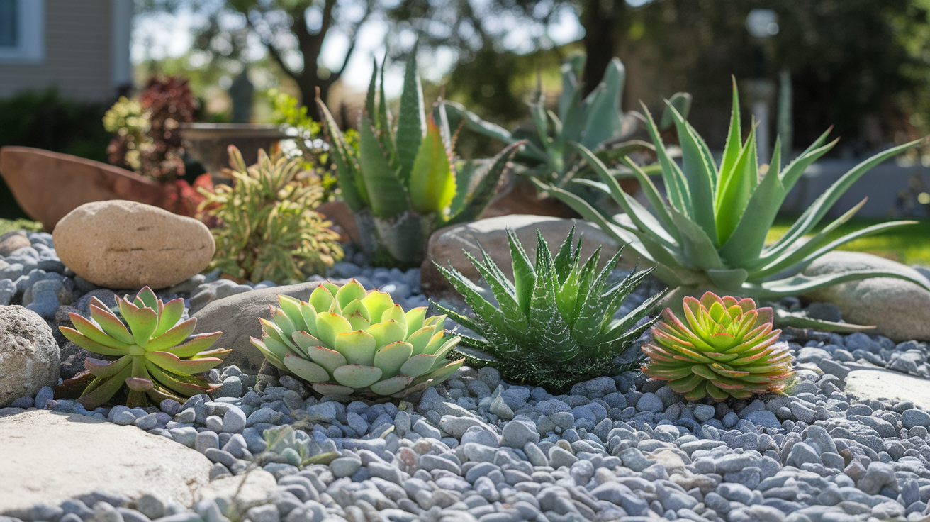 Use Succulents in Gravel Beds