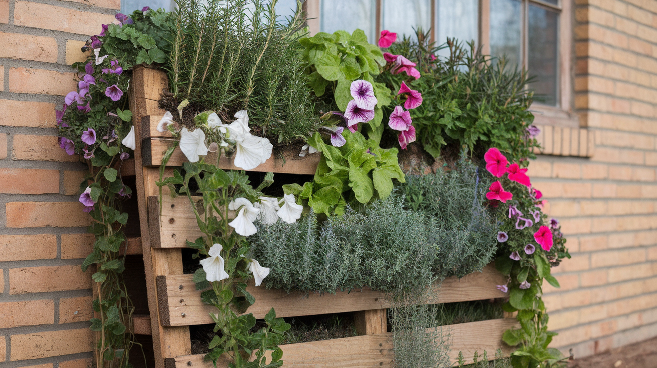 Vertical Pallet Garden