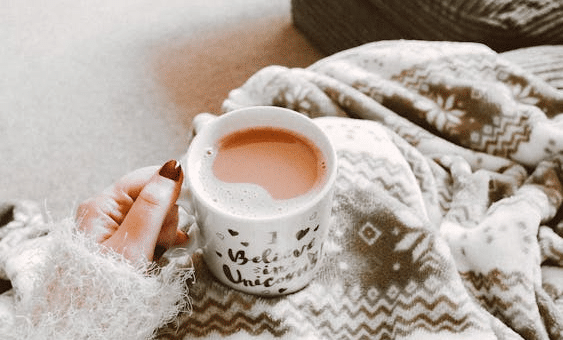 Cup of tea and snug blanket