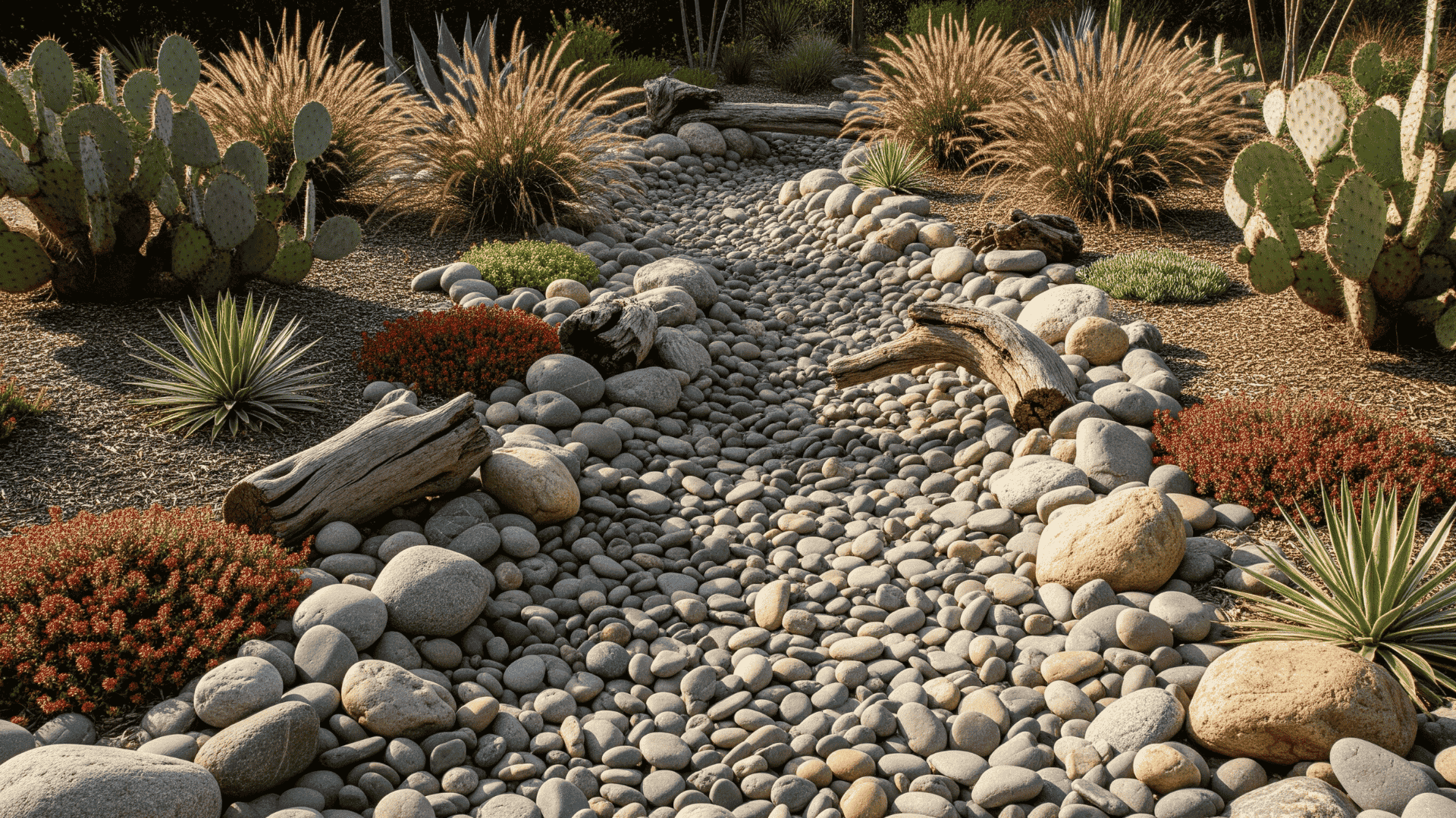 Build a dry riverbed