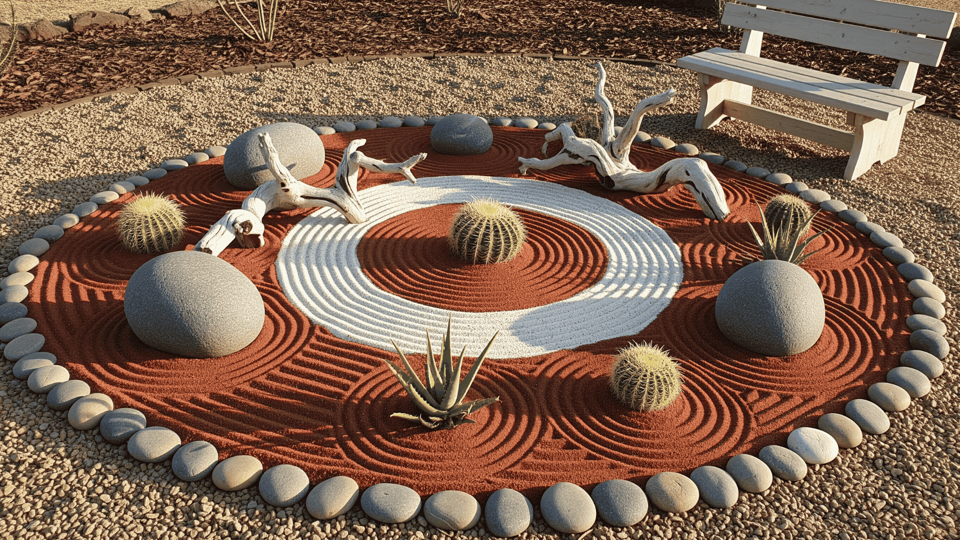 Create a mini sand garden