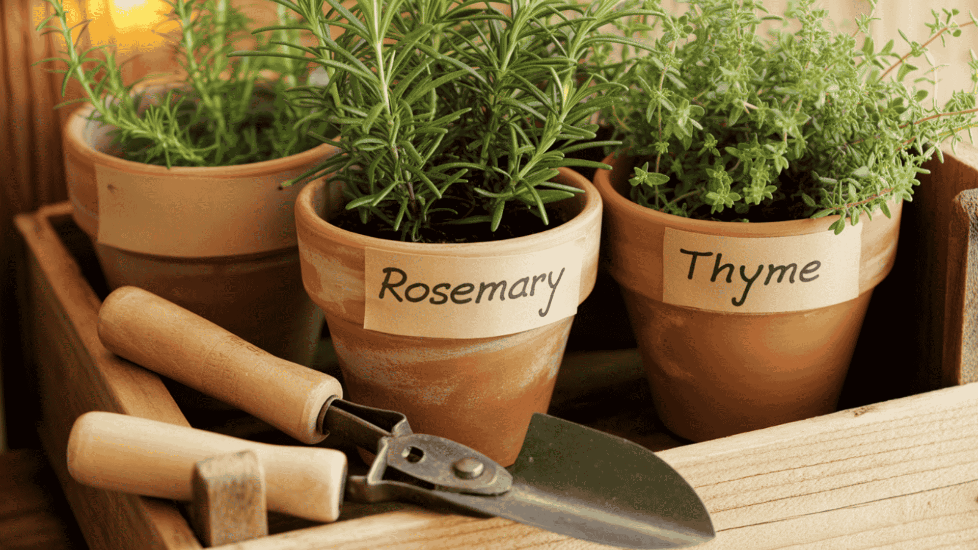 DIY herb planter set