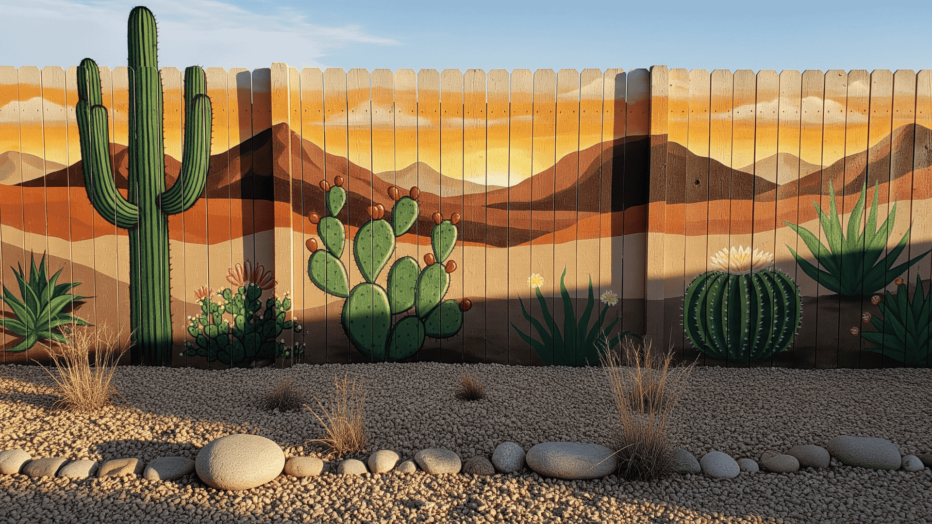 Paint a desert mural