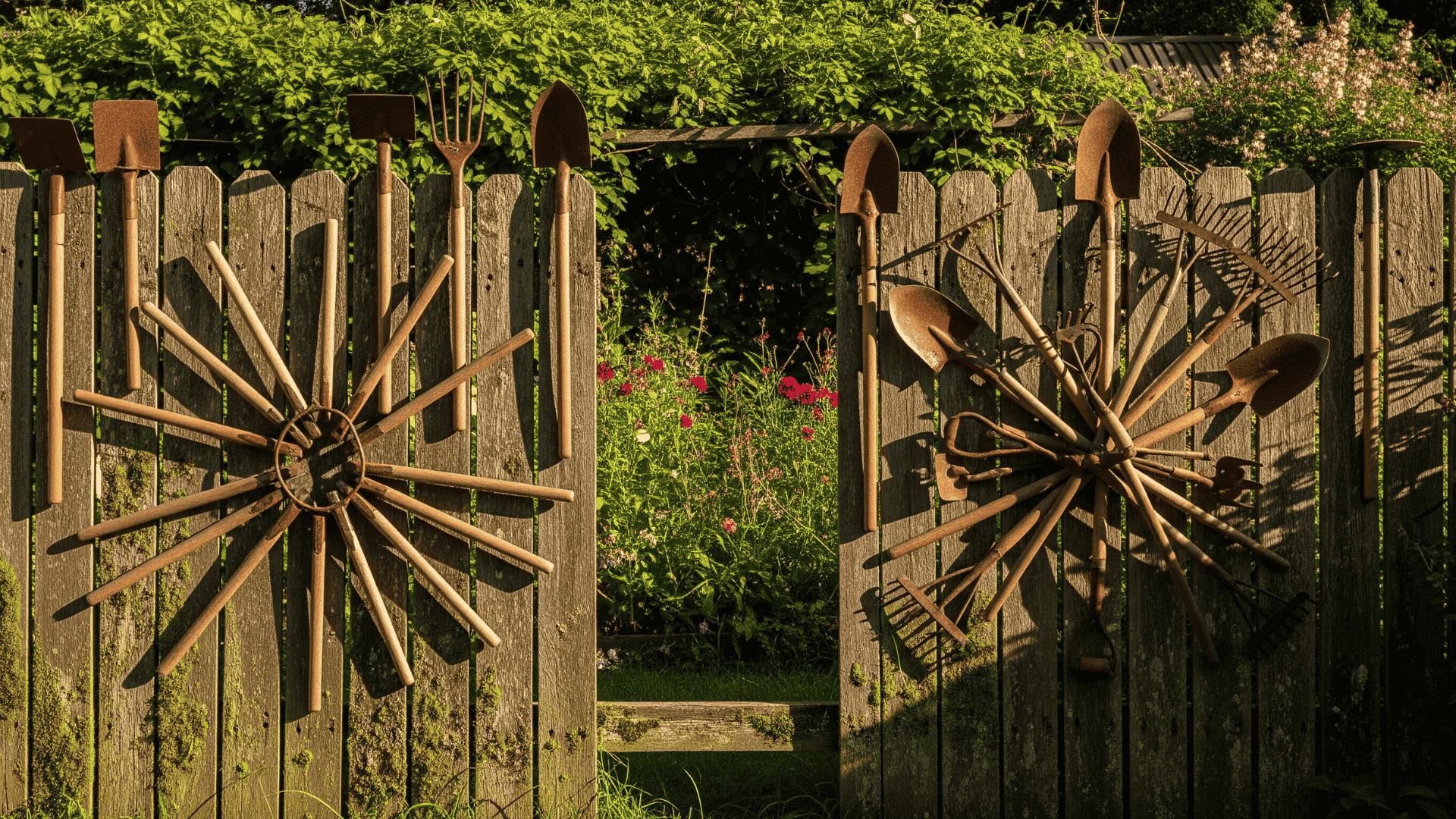 Repurpose garden tools