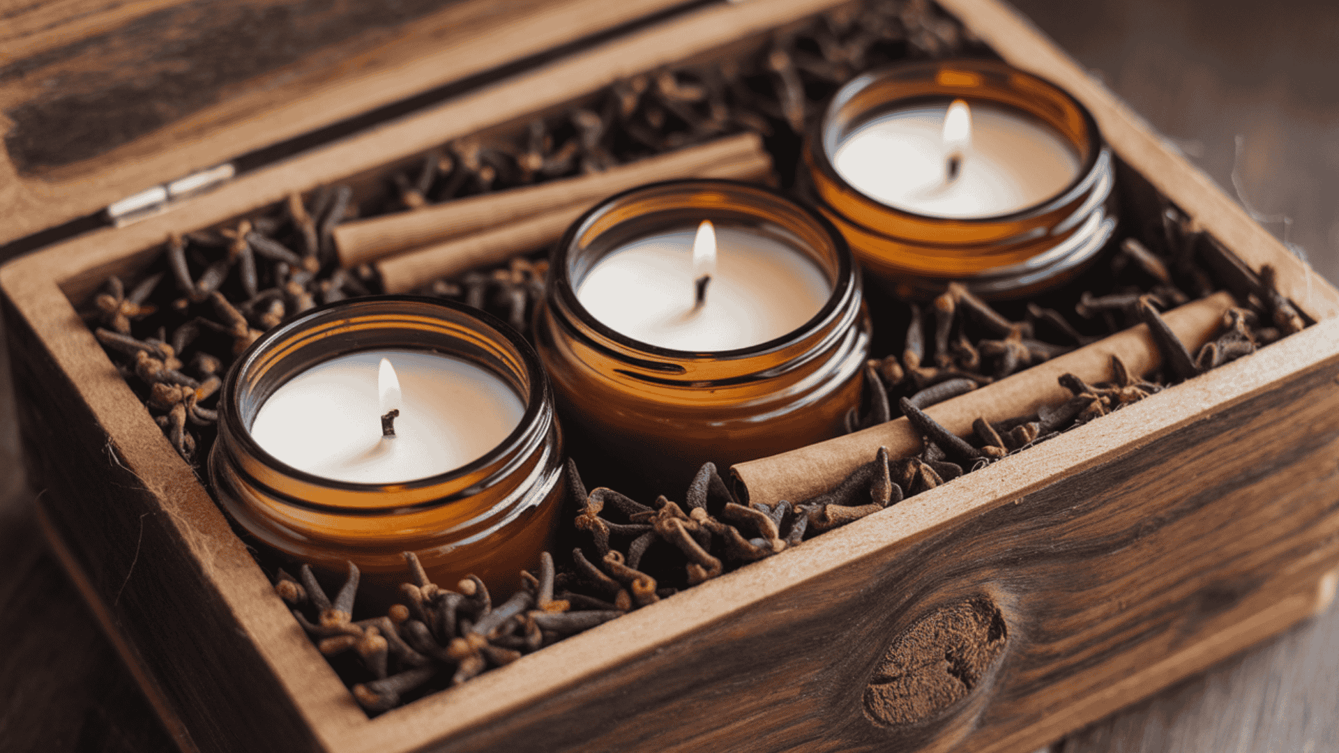 autumn spice candle set