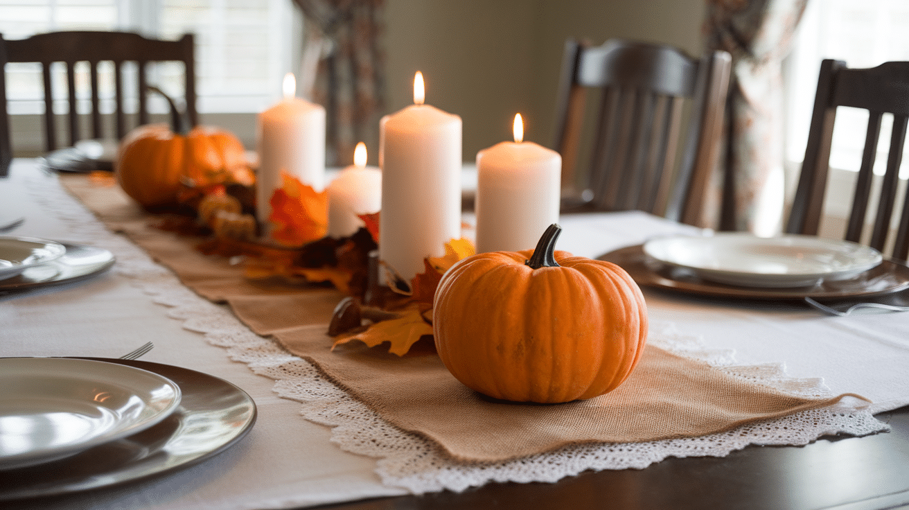 burlap table runners