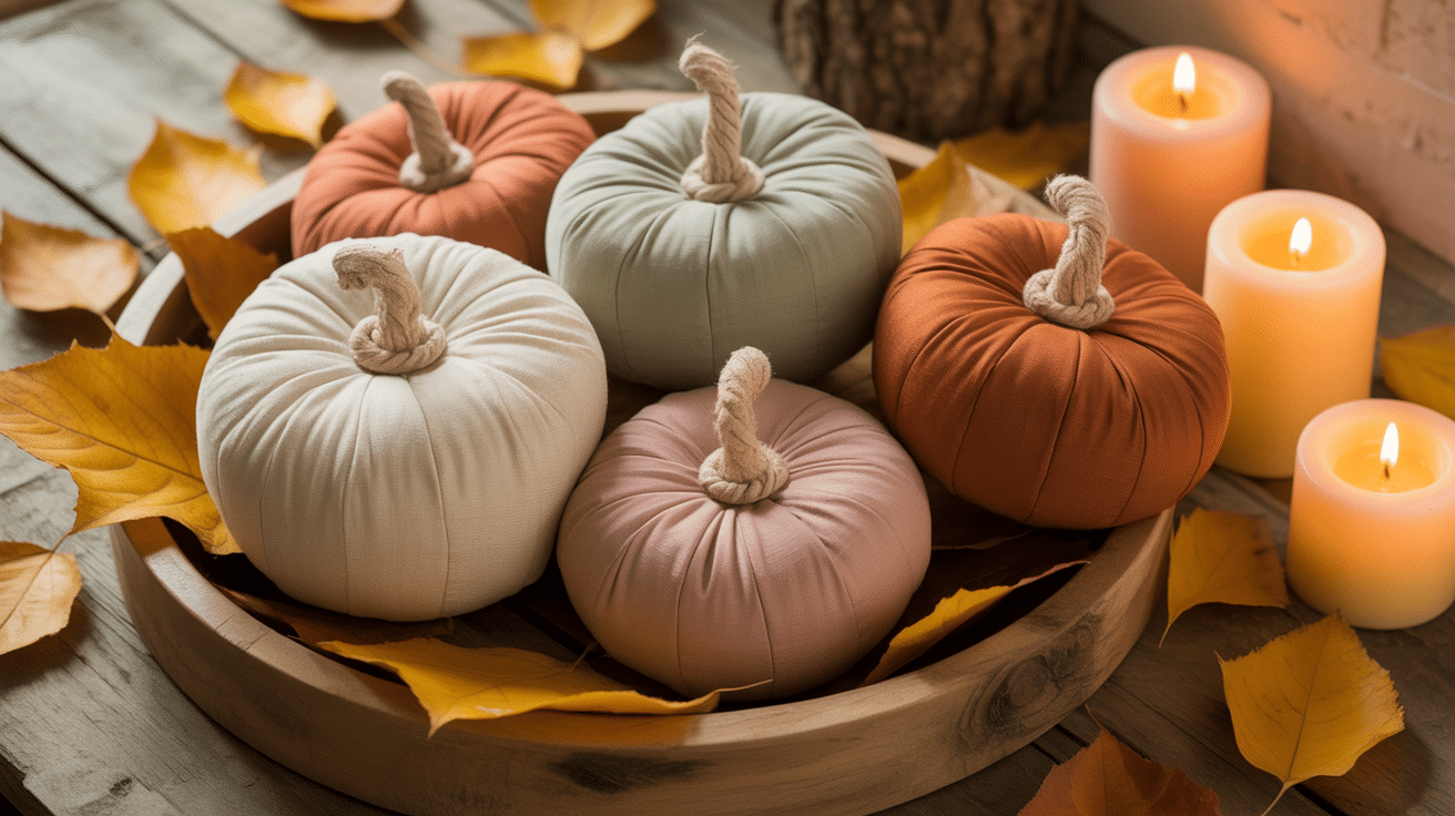 fabric pumpkins