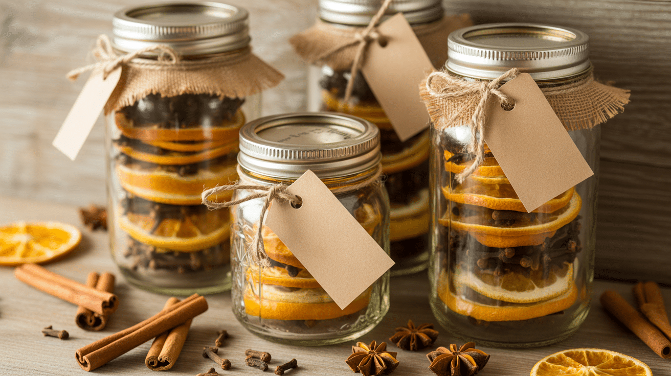 fall potpourri jars