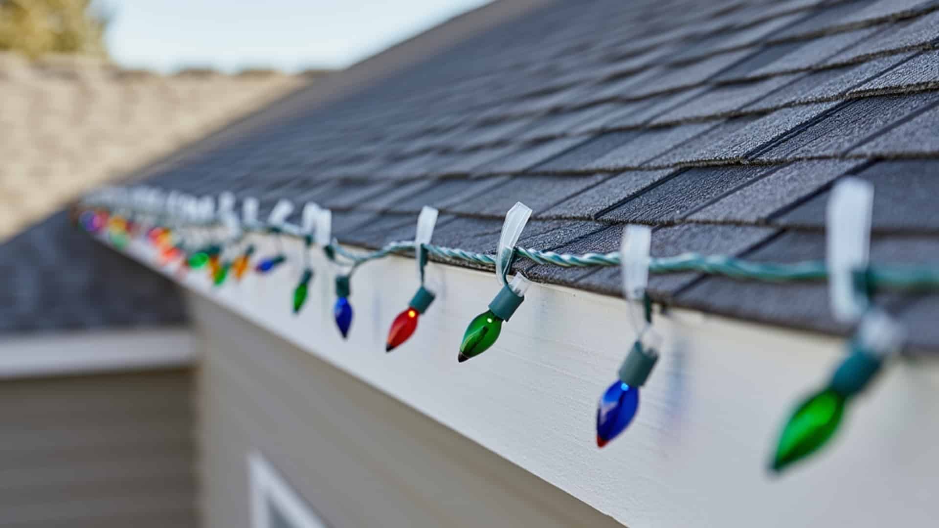 How to Hang Christmas Lights Without Gutters or Nails?