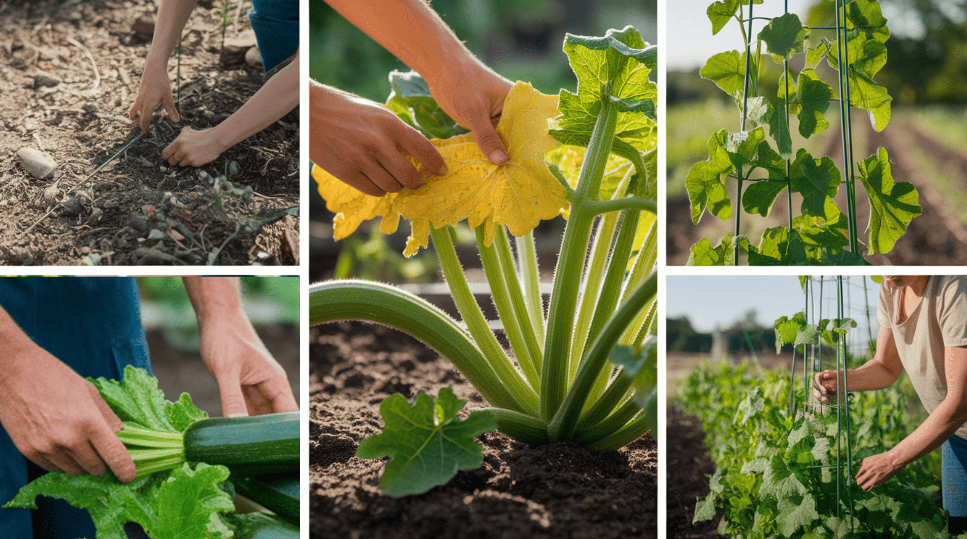 how to set up a trellis for zucchini