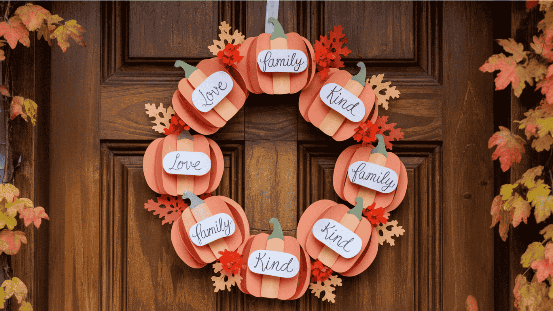 pumpkin gratitude  wreath