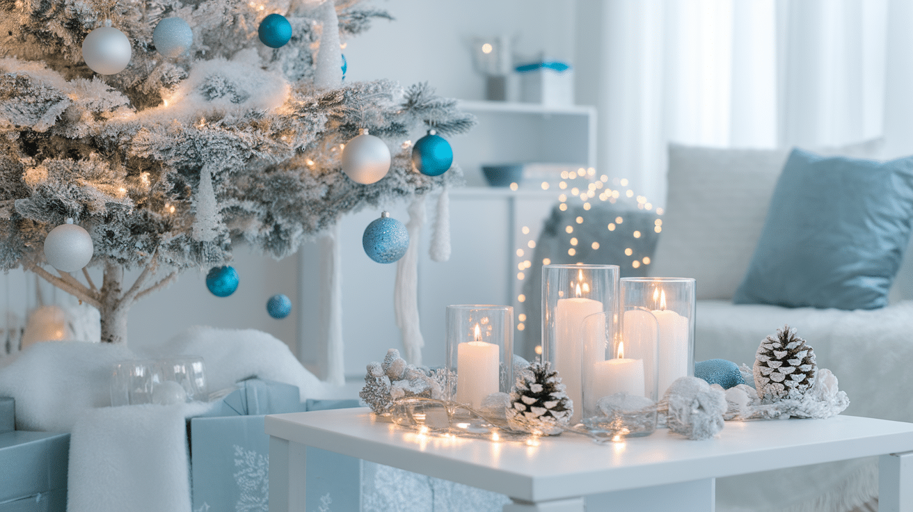 15. Frosty Blue and White Theme