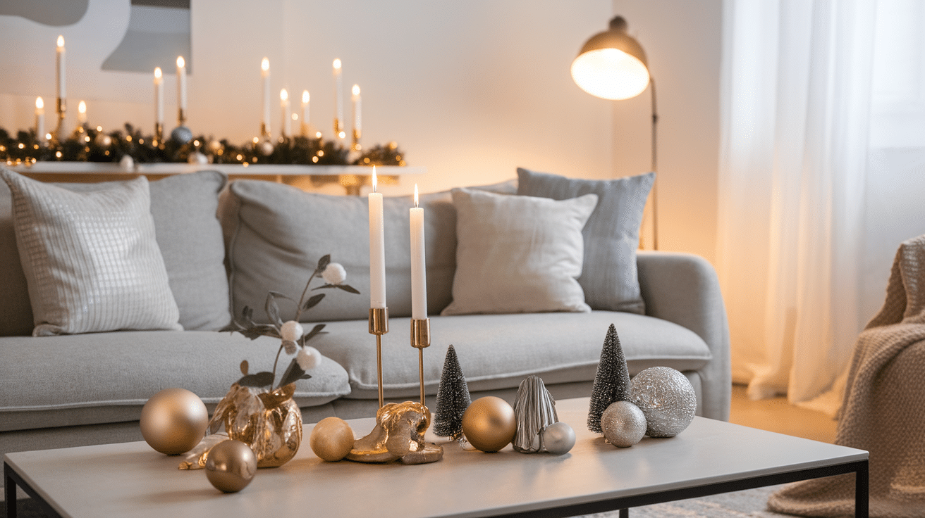 Metallic Accents for a Modern Festive Touch